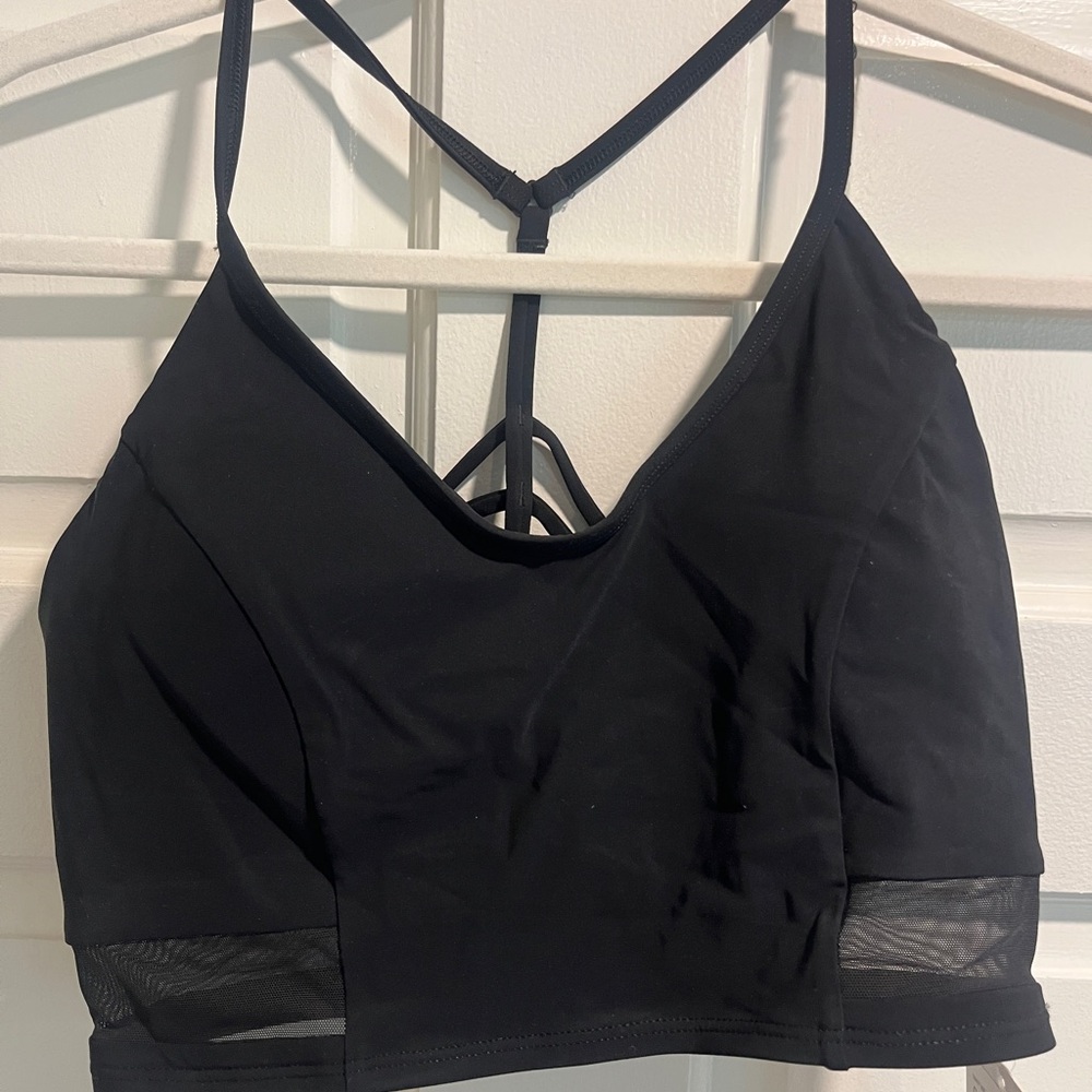Lululemon Athletica Black Strappy Sports Bra